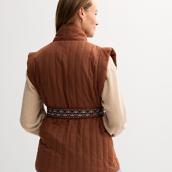Farmers Market Brown Quilted Vest | Size XL - NWT - Picture 2 of 7